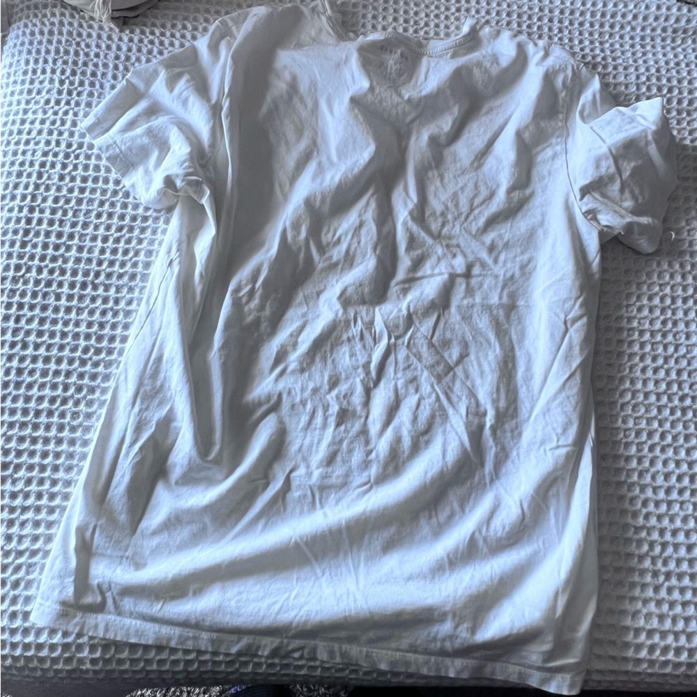 BOMBAS Pima Cotton V-Neck T-Shirt MENS LARGE - Picture 5 of 7